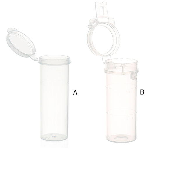 Probenfläschchen aus Polypropylen, Aufklappbarer Deckel, 30 ml, 200 St.