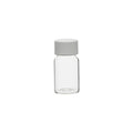 Vial mit Schraubverschluss, transparent, weißer Verschluss und EPE-Dichtung, 13,5 ml, 780 St.