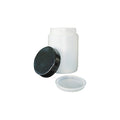 Probenbehälter, Weithals, mit Deckel und Verschluss, 60 ml, HDPE, 10 St.