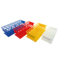 Reagenzglasständer für 40 Röhrchen mit 20 mm, Nylon, gelb, Premium Line