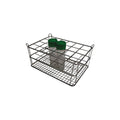 Reagenzglasständer aus Edelstahl für 8 x 6 Röhrchen (bis Ø 22 mm), Höhe: 30 mm