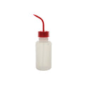 Spritzflasche, graduiert, Weithals, Verschluss gelb, LDPE, 500 ml
