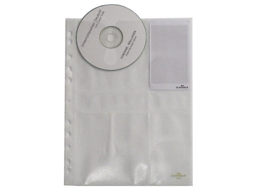 A4 CD-/DVD-Prospekthülle, für 4 CDs/DVDs