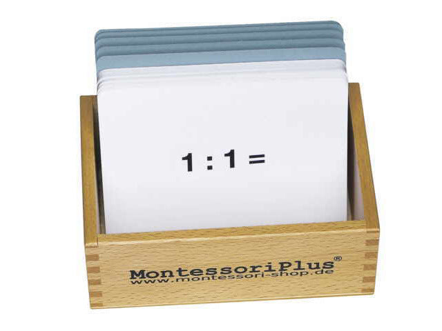 Arbeitskartei zum Montessori Divisionsbrett
