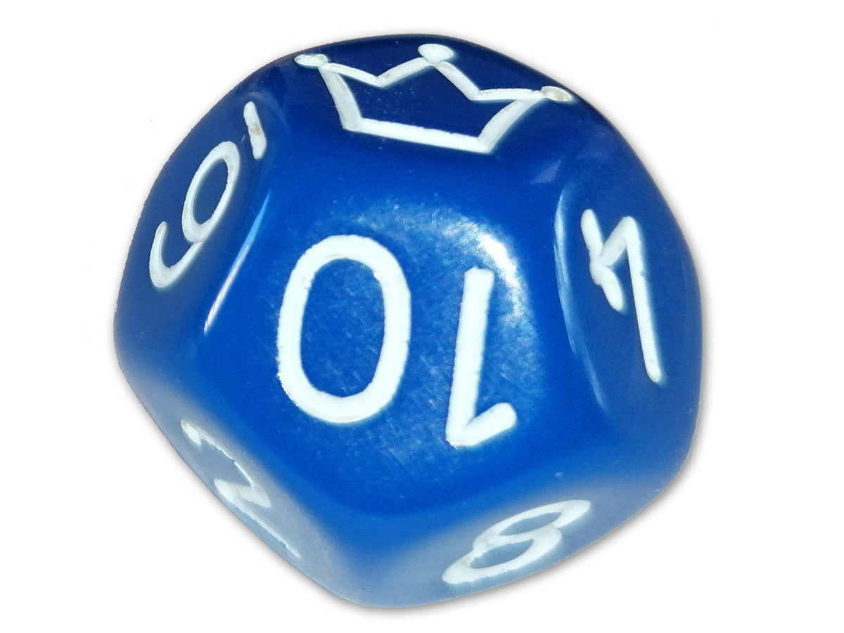 Jokerwürfel, 12seitig blau