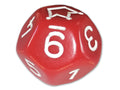 Jokerwürfel, 12seitig rot