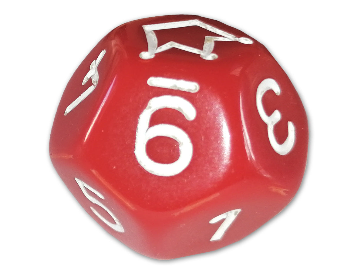 Jokerwürfel, 12seitig rot