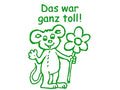 Lehrerstempel "Das war ganz toll!" (Motiv: Maus)