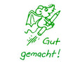Lehrerstempel "Gut gemacht!" (Motiv: Fledermaus)