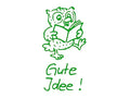 Lehrerstempel "Gute Idee!" (Motiv: Eule)