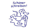 Lehrerstempel "Schöner schreiben!" (Motiv: Maus)