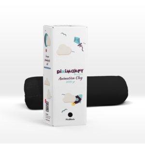 Piximakey Animation clay 1 kg black – Originalabbildung des Lieferanten