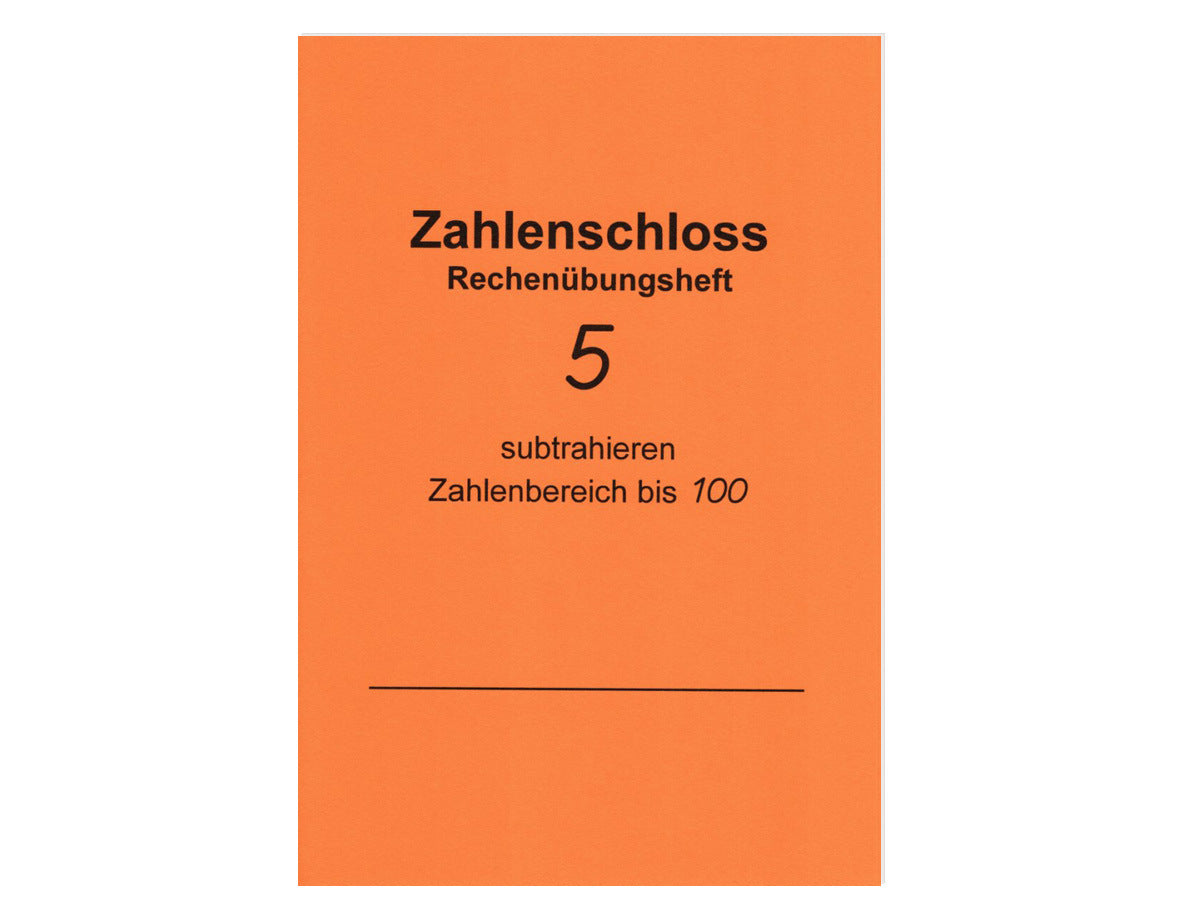 Rechenübungsheft Subtrahieren bis 100