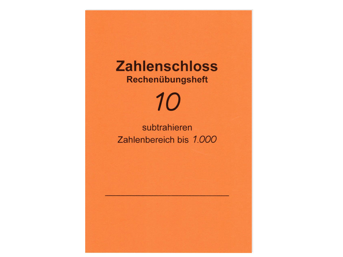 Rechenübungsheft Subtrahieren bis 1000