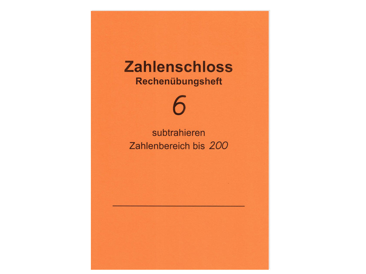 Rechenübungsheft Subtrahieren bis 200