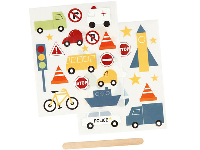 Rub-on Sticker Fahrzeuge