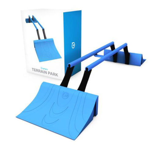 Sphero Terrain Park mit blauen Rampen und Verpackung